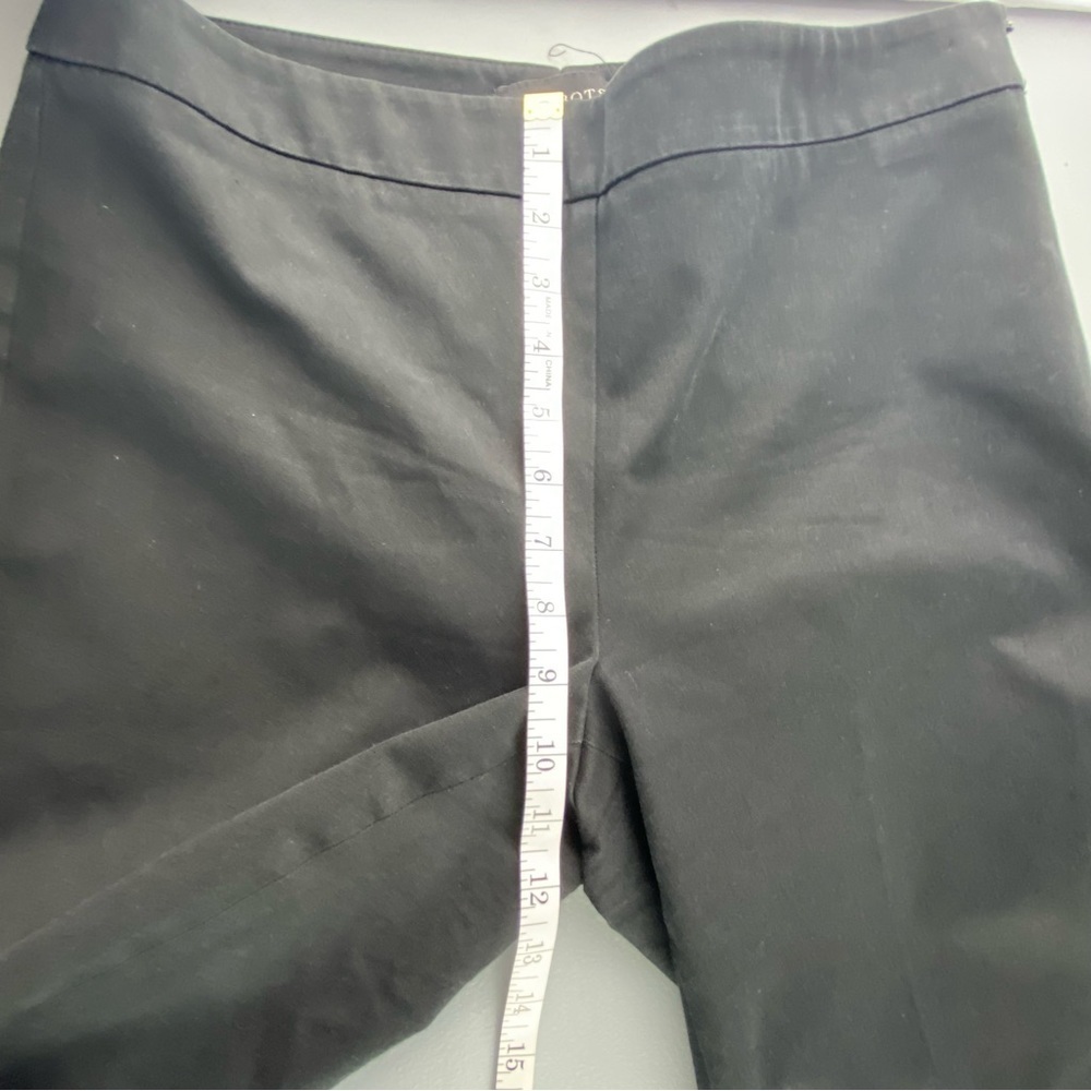 Talbots black high waist straight leg fitted pant, 8 - Picture 10 of 14
